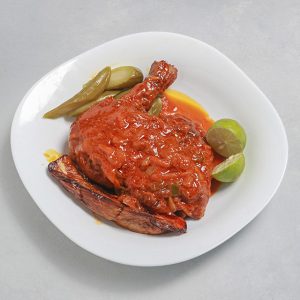 خوراک ران مرغ سرخ شده